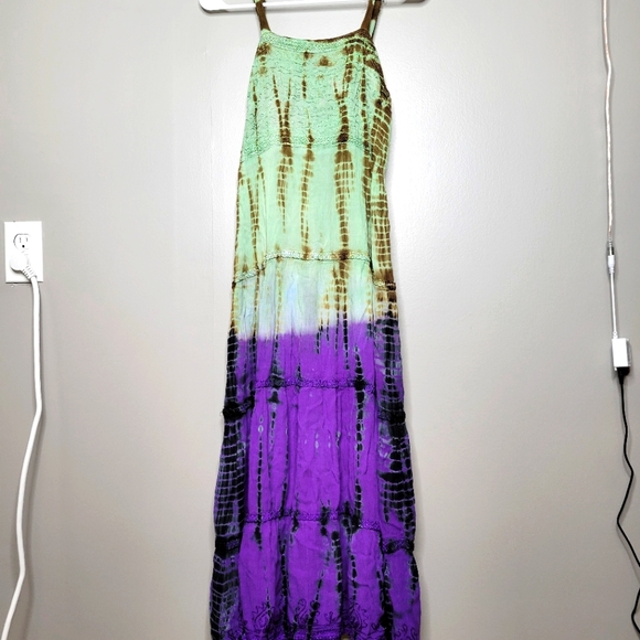 BLUE OCEAN Resort Maxi Dress Medium - Picture 1 of 7